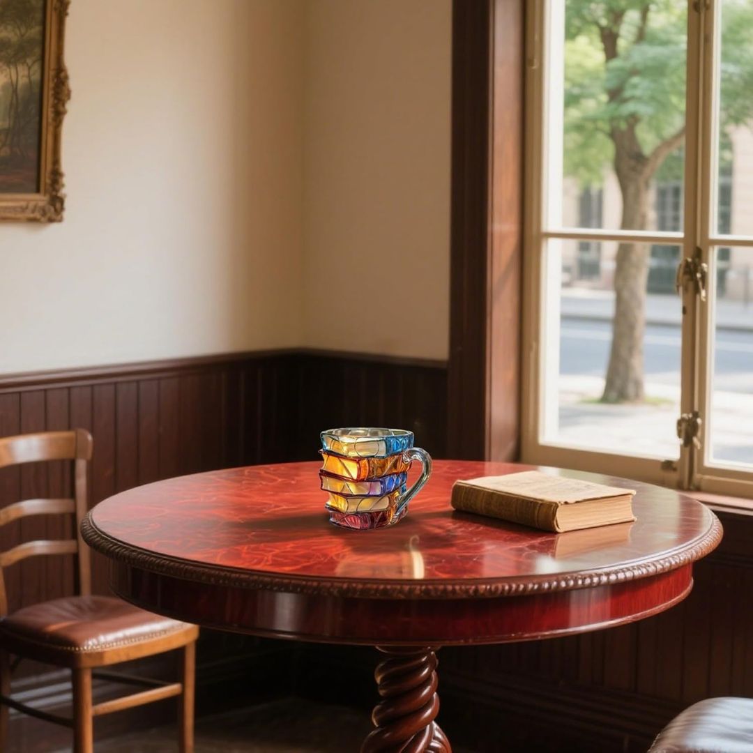 Unikátní ručně vyrobený 3D hrnek štěstí pro nadšence do čtení